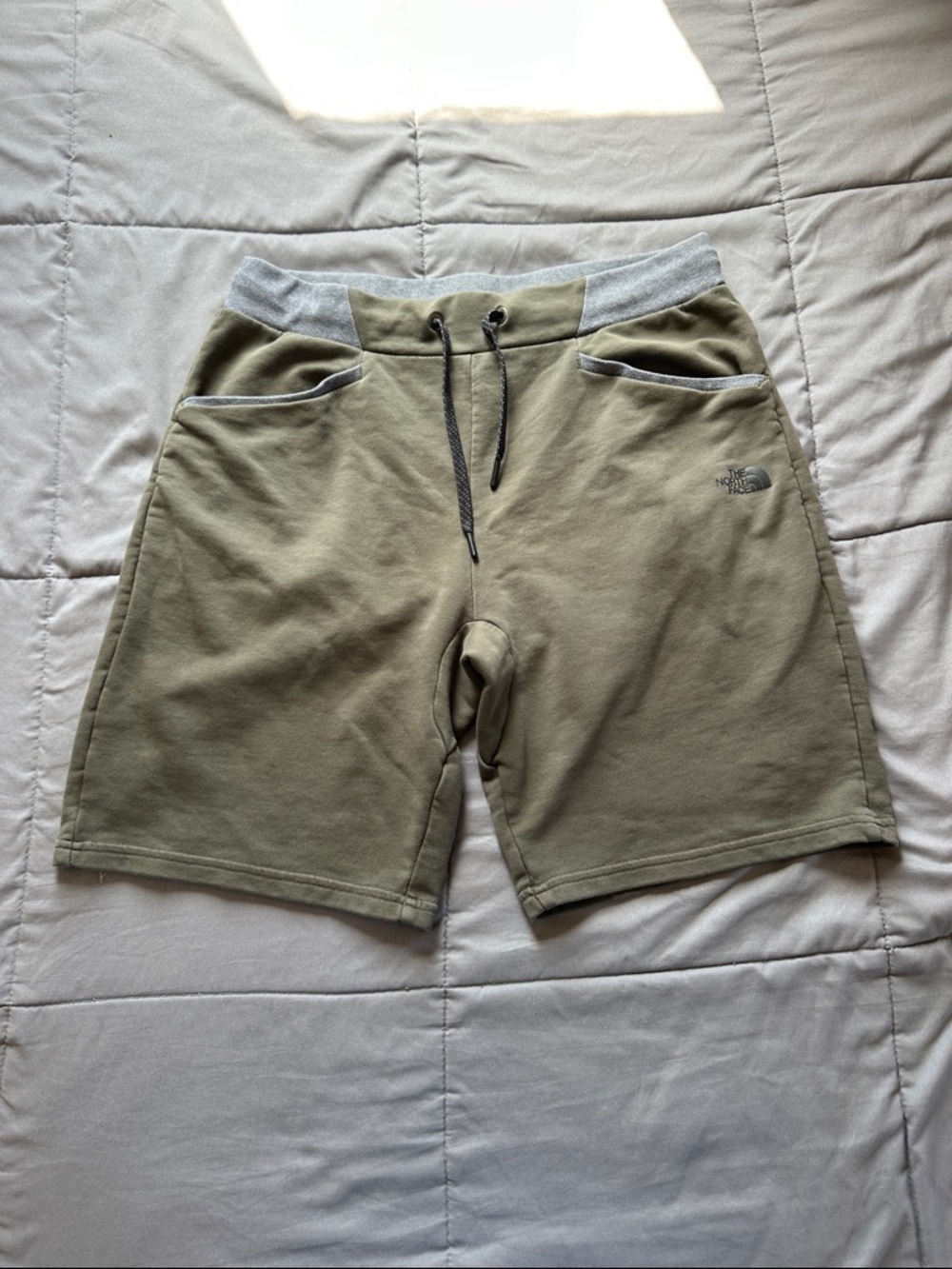 The North Face Olive Green Performance Drawstring Shorts
